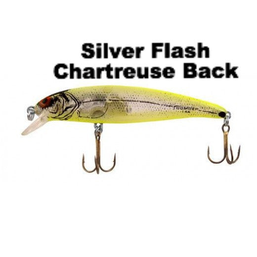 Bomber Model Long a 14a Crankbait B14AXSI Silver Flash Black Back Fishing  Lure for sale online