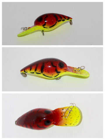 SIGNED ARTIST REPAINT • Pre- Rapala STORM LURES WIGGLE WART Fishing Lu –  Toad Tackle